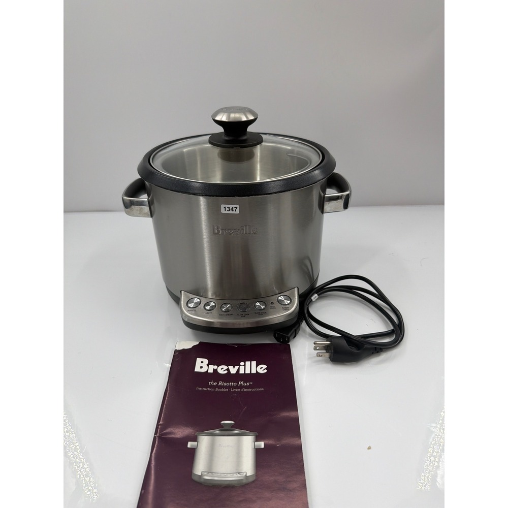 Breville BRC600XL The Risotto Plus Rice Cooker Steamer Slow Cooker Silver